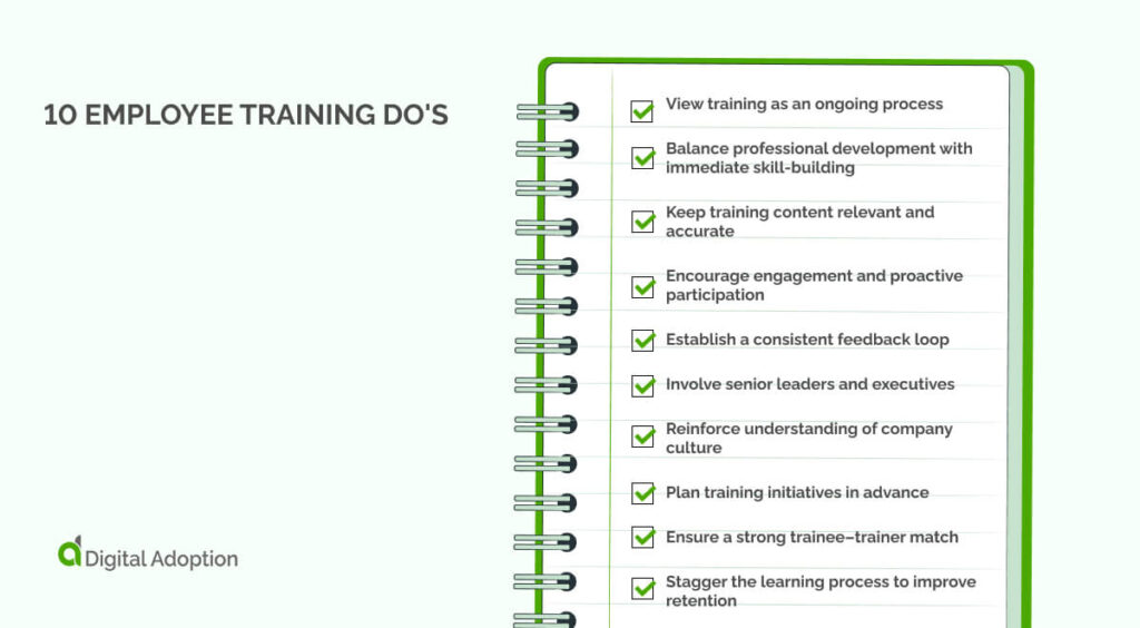 10 Employee Training Do's