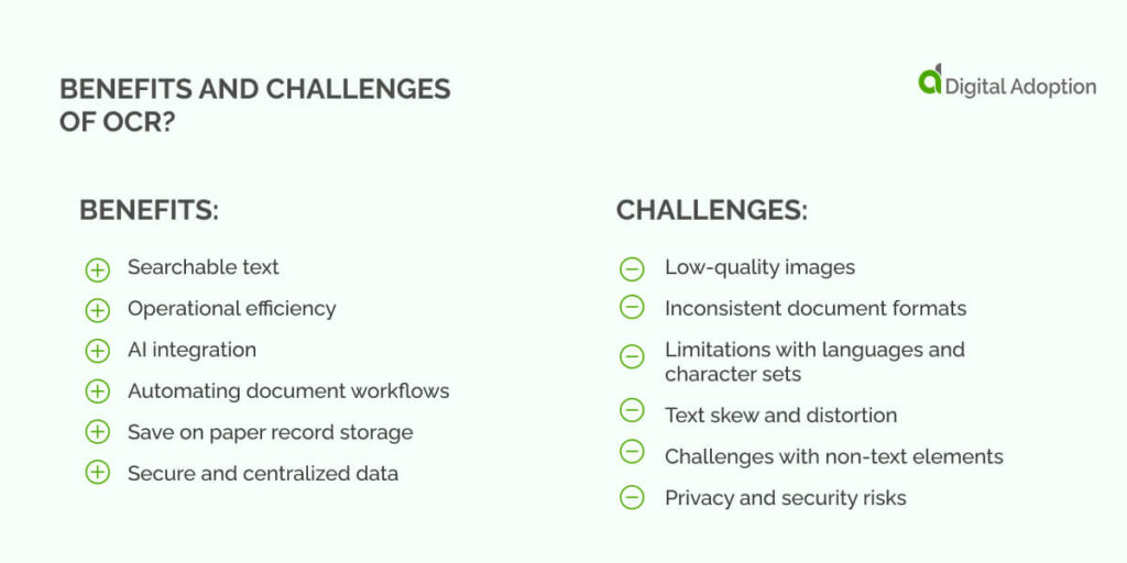 Benefits and Challenges of OCR