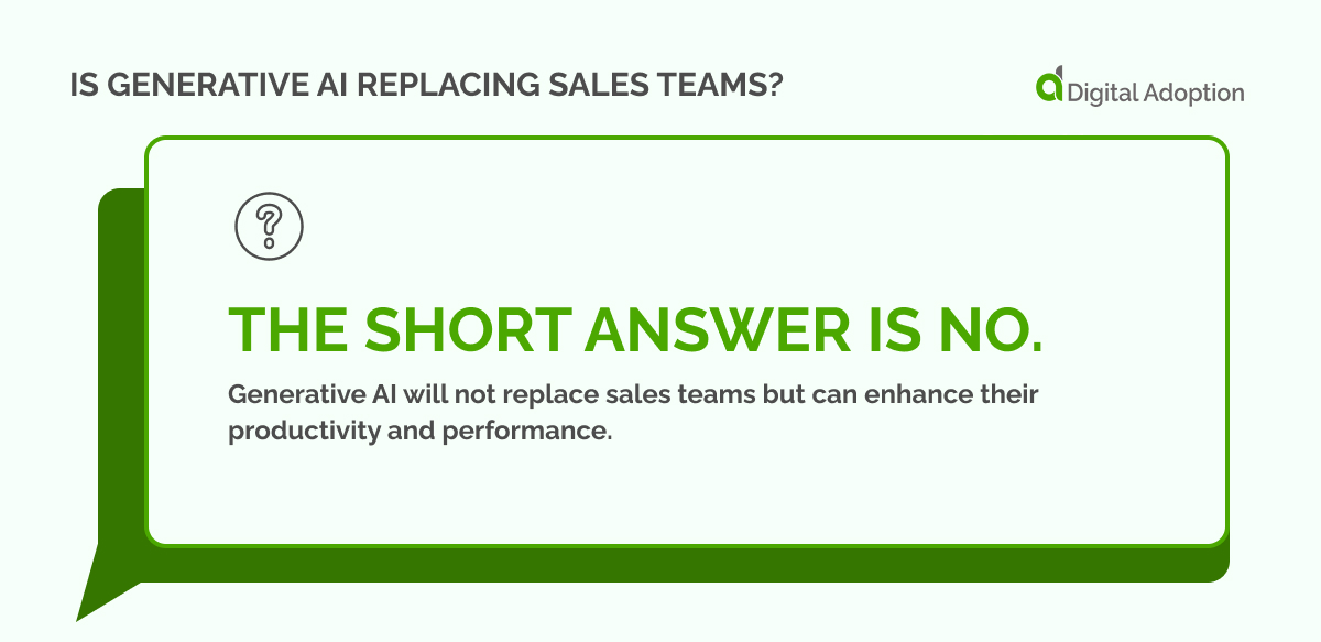 Is Generative AI replacing sales teams_
