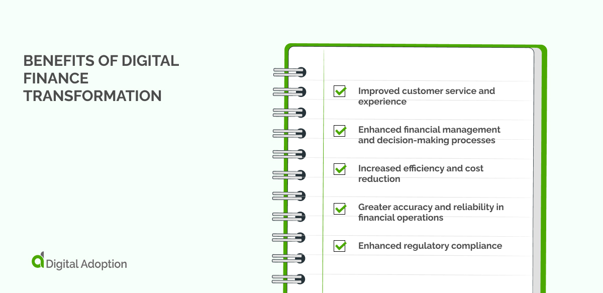 Benefits of digital finance transformation