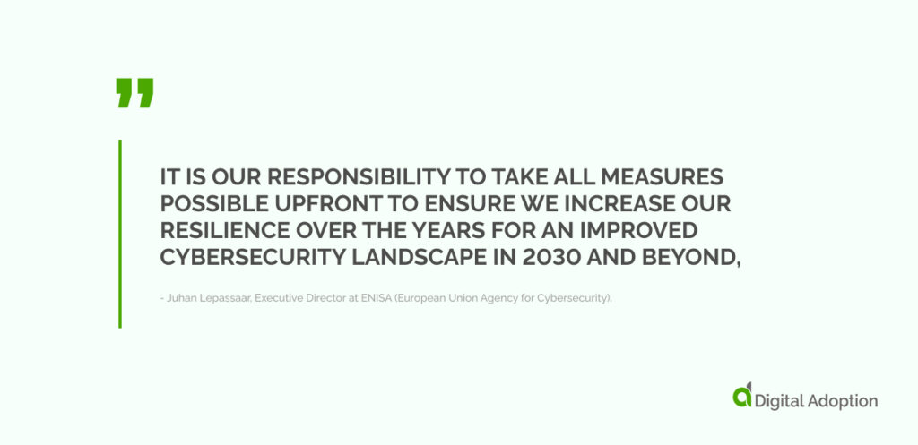 It is our responsibility to take all measures possible upfront to ensure we increase our resilience over the years for an improved cybersecurity landscape in 2030 and beyond,