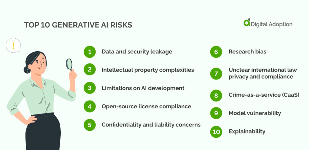 top 10 generative AI risks