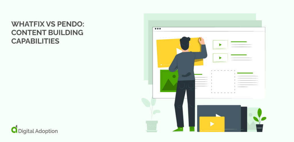 Whatfix vs Pendo Content building capabilities