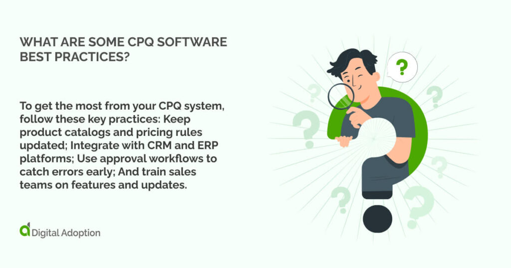 What are some CPQ software best practices?