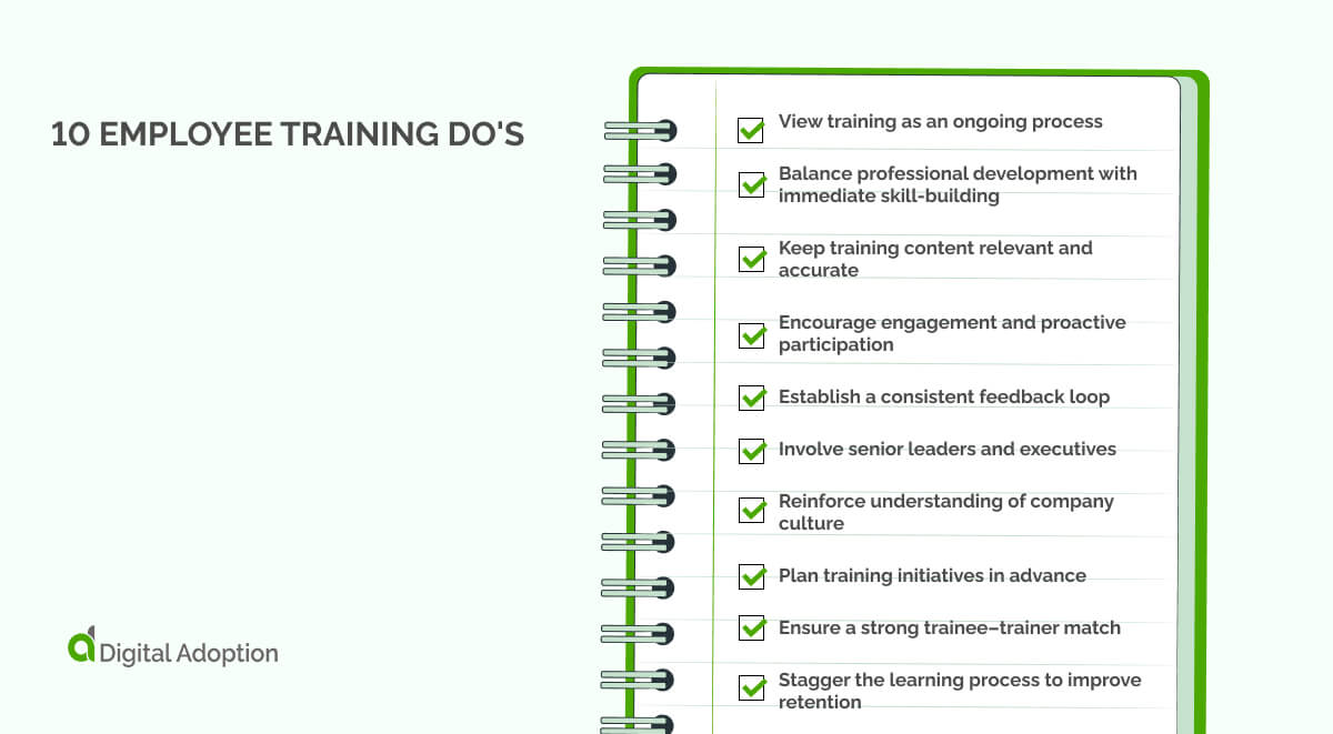 10 Employee Training Do's