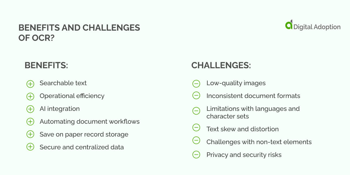 Benefits and Challenges of OCR
