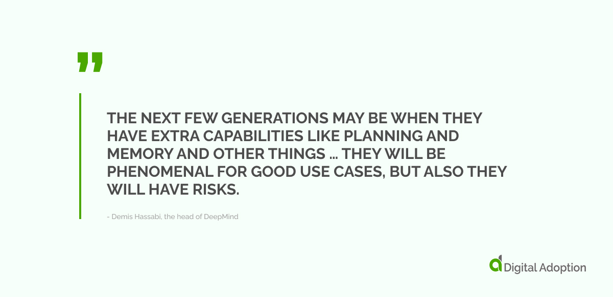 As Demis Hassabi, the head of DeepMind, reminded us in October 2023