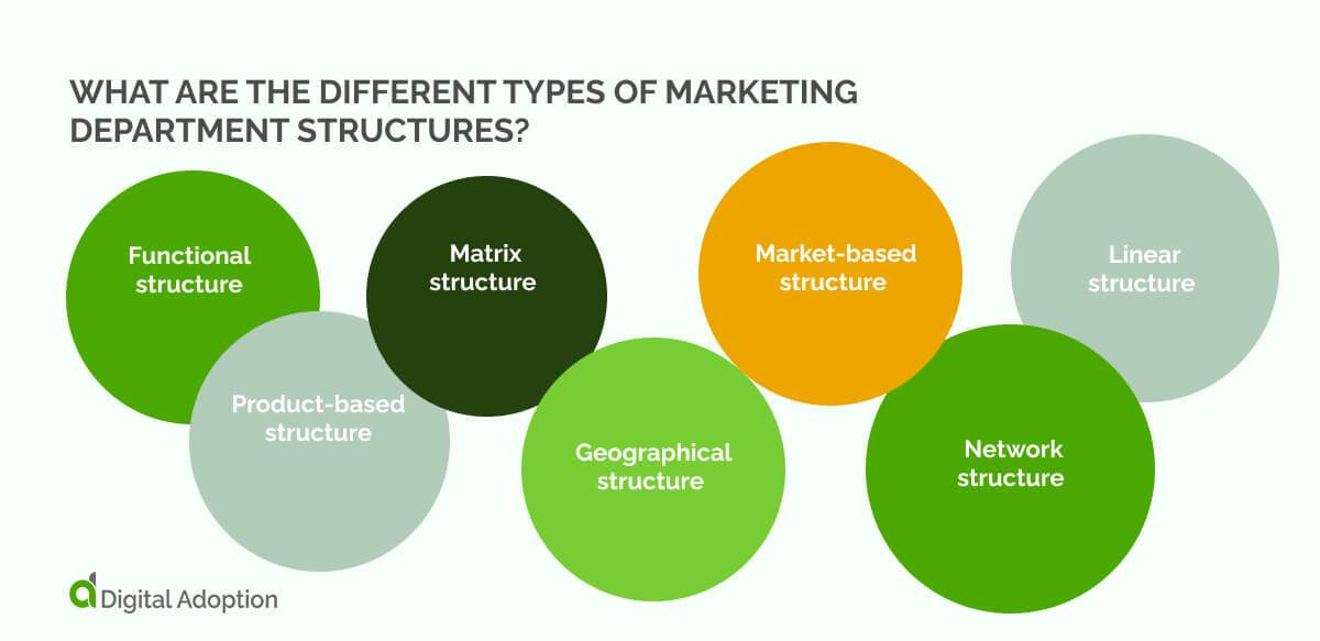 Department Types Marketing Department Structure: Types, Roles, Size Benchmarks & Org Charts