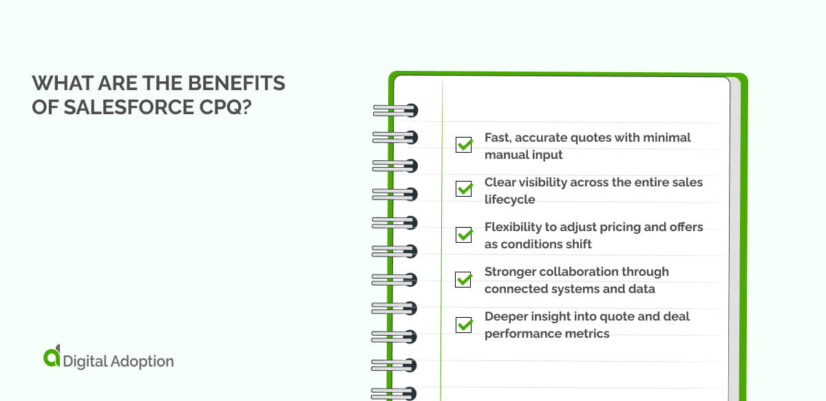 What are the benefits of Salesforce CPQ?