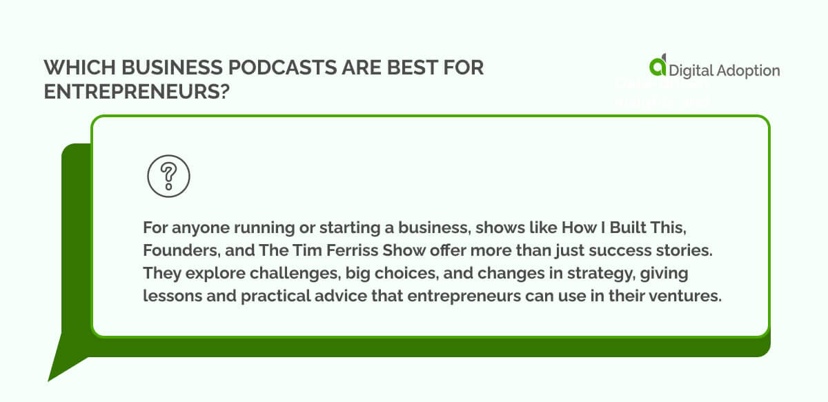 Which business podcasts are best for entrepreneurs?