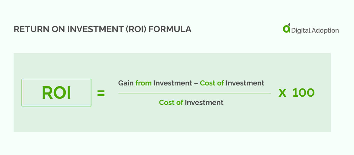 return on investment (ROI) formula