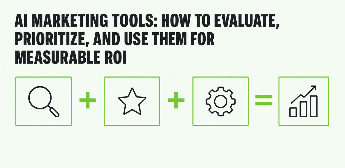 AI Marketing Tools: How to Evaluate, Prioritize, and Use Them for Measurable ROI