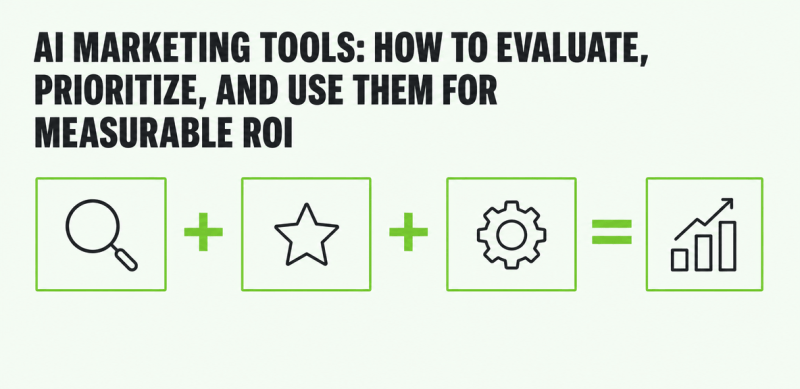 AI Marketing Tools: How to Evaluate, Prioritize, and Use Them for Measurable ROI